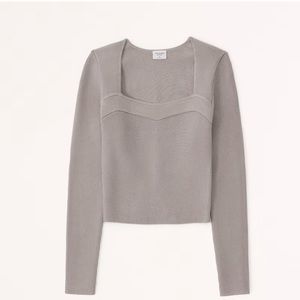Abercrombie Long-Sleeve Ottoman Sweetheart Top